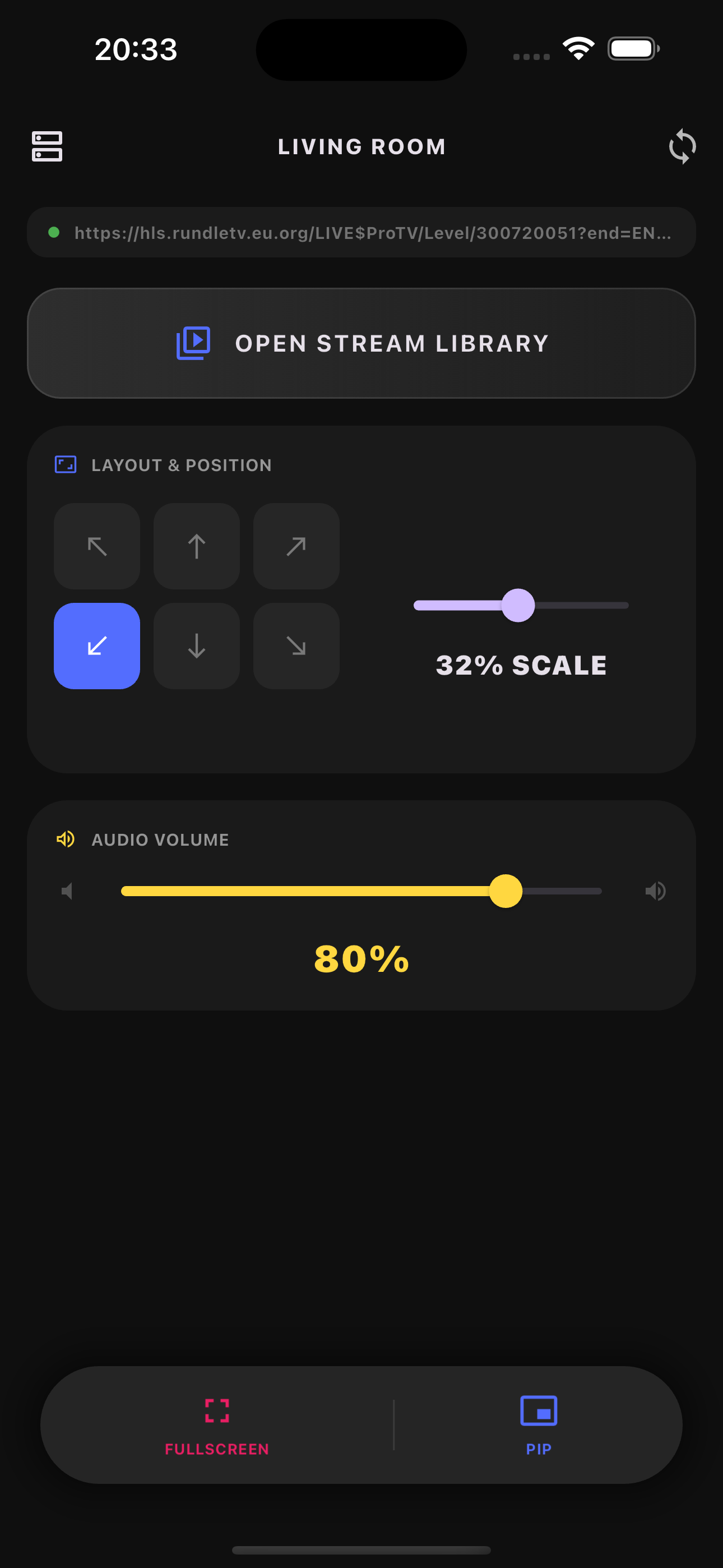 APiP Remote App Screenshot